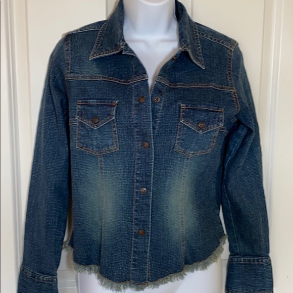Collared Jean Jacket - Picture 2 of 6